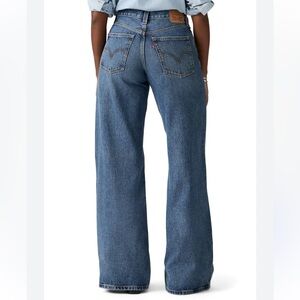 Levi's 94 Baggy Wide Leg Blue Denim Jeans Women's Size 26X31